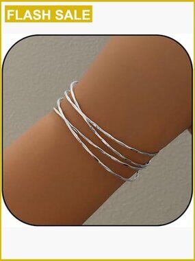 Minimalist Gold Arm Cuff Bangle Boho Jewelry for Women